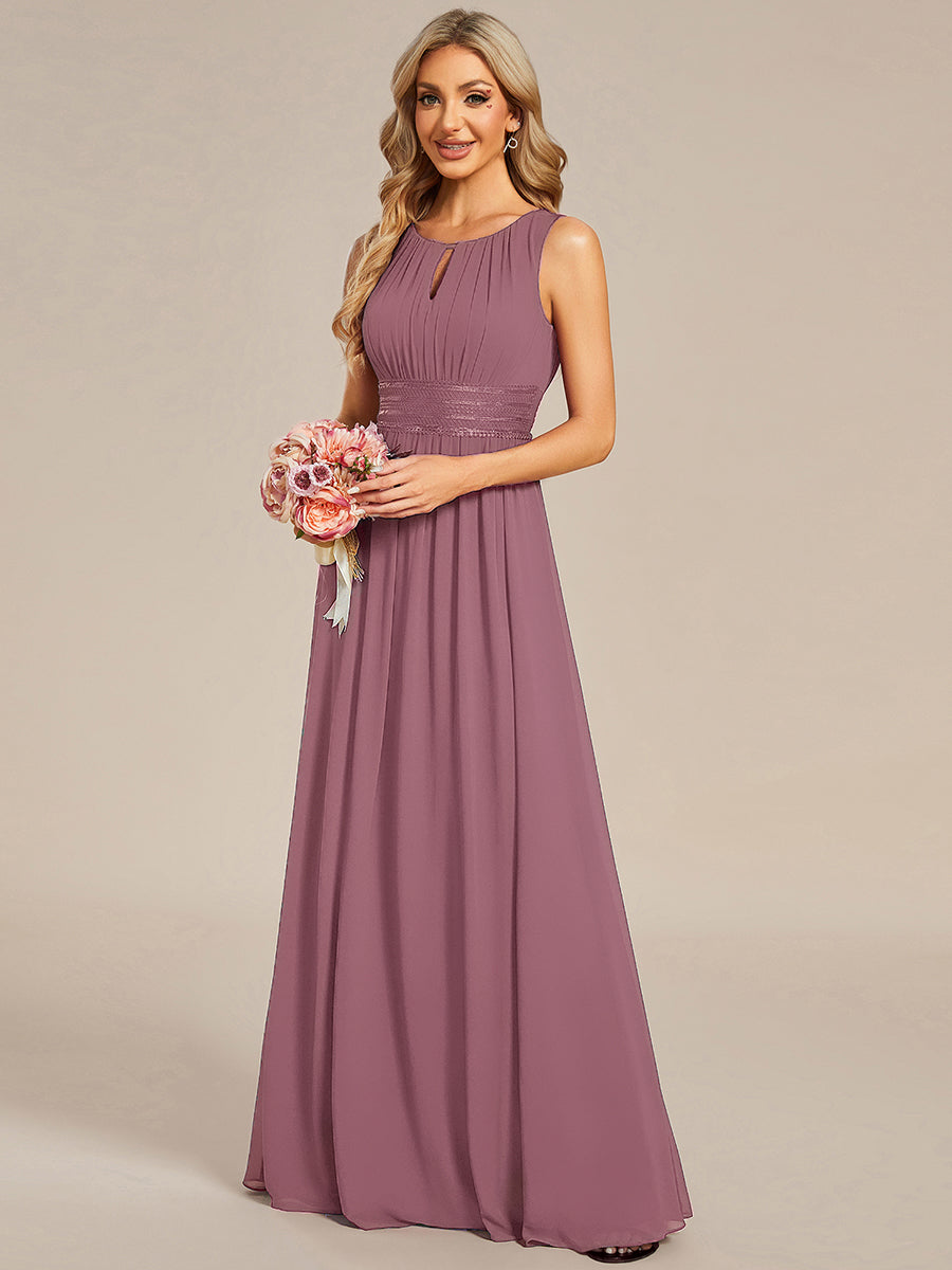 ever KALIA|Hollow Out Sleeveless Maxi Wedding Guest Dress