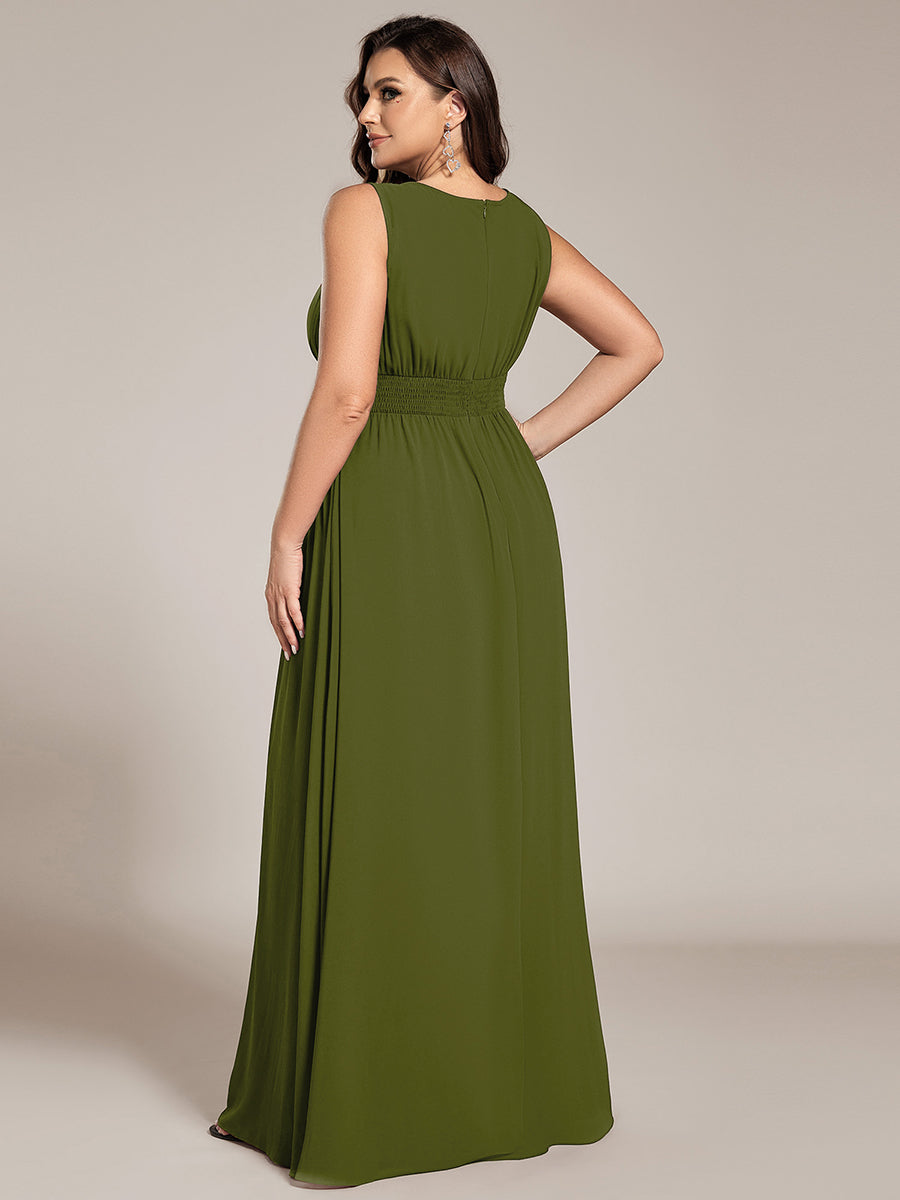 ever KALIA|Hollow Out Sleeveless Maxi Wedding Guest Dress