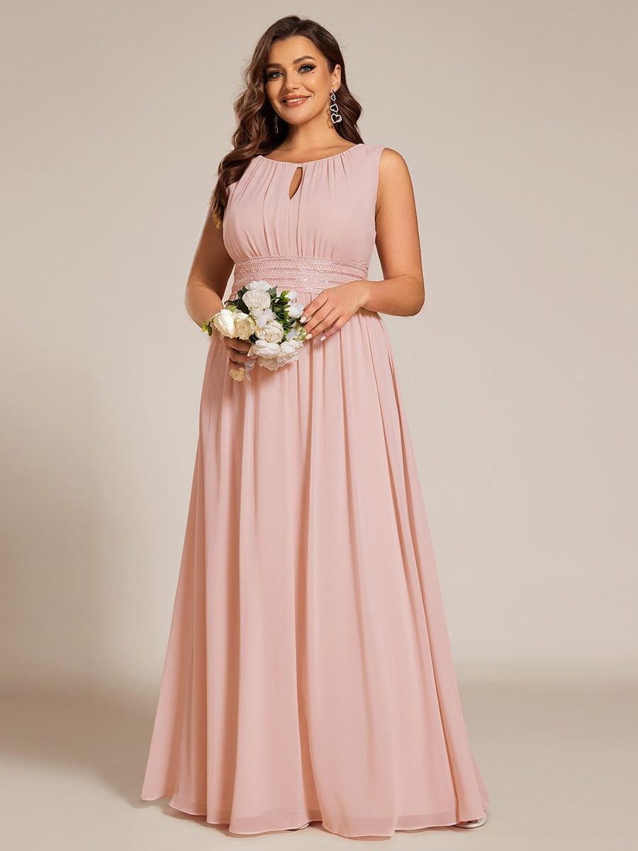 ever KALIA|Hollow Out Sleeveless Maxi Wedding Guest Dress