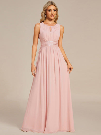 ever KALIA|Hollow Out Sleeveless Maxi Wedding Guest Dress