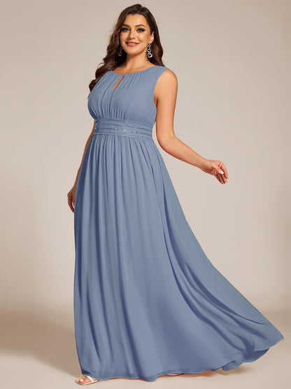 ever KALIA|Hollow Out Sleeveless Maxi Wedding Guest Dress