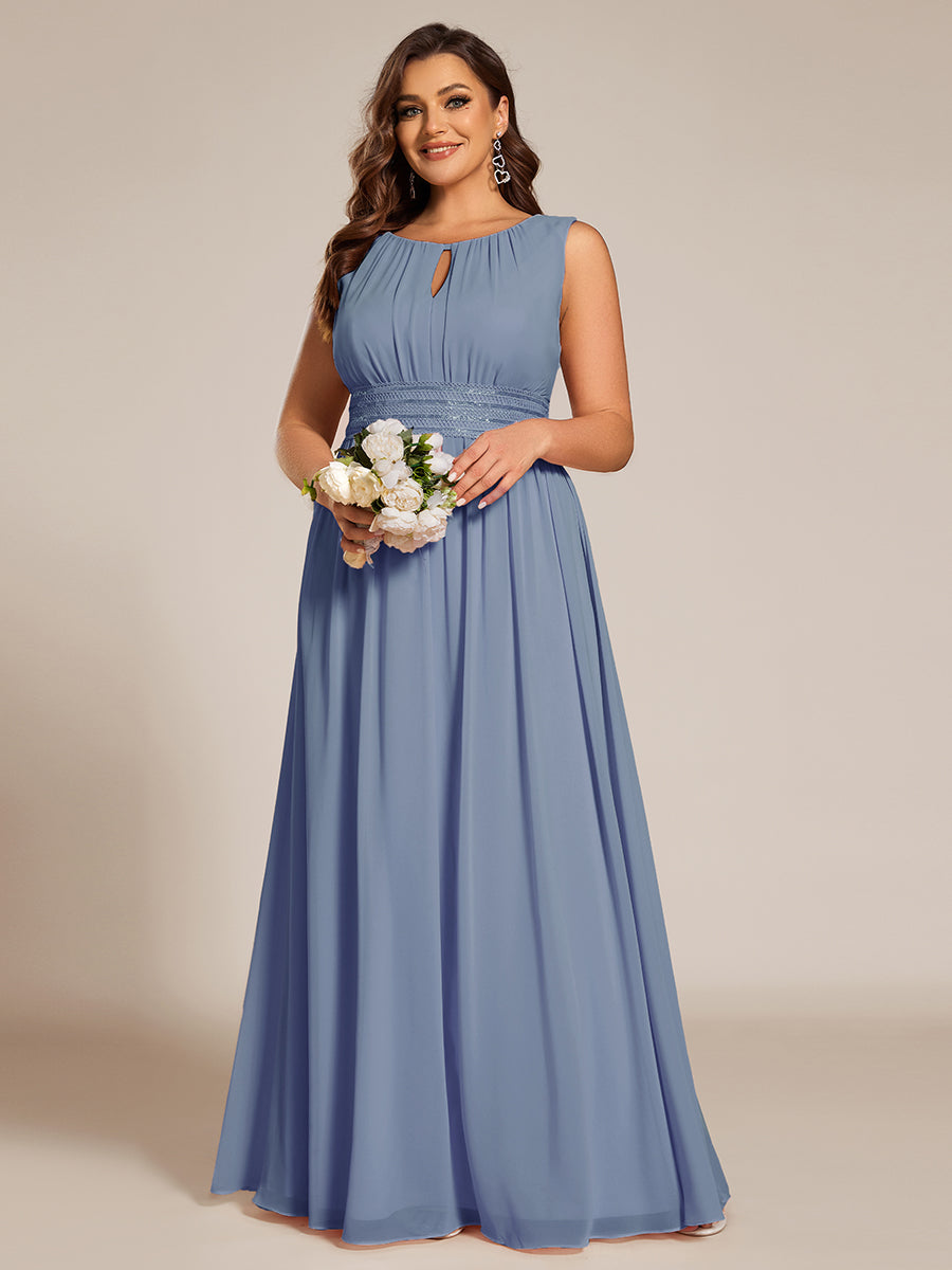 ever KALIA|Hollow Out Sleeveless Maxi Wedding Guest Dress