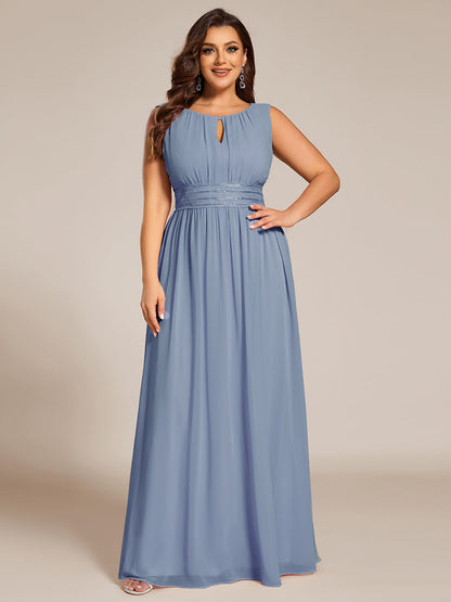 ever KALIA|Hollow Out Sleeveless Maxi Wedding Guest Dress