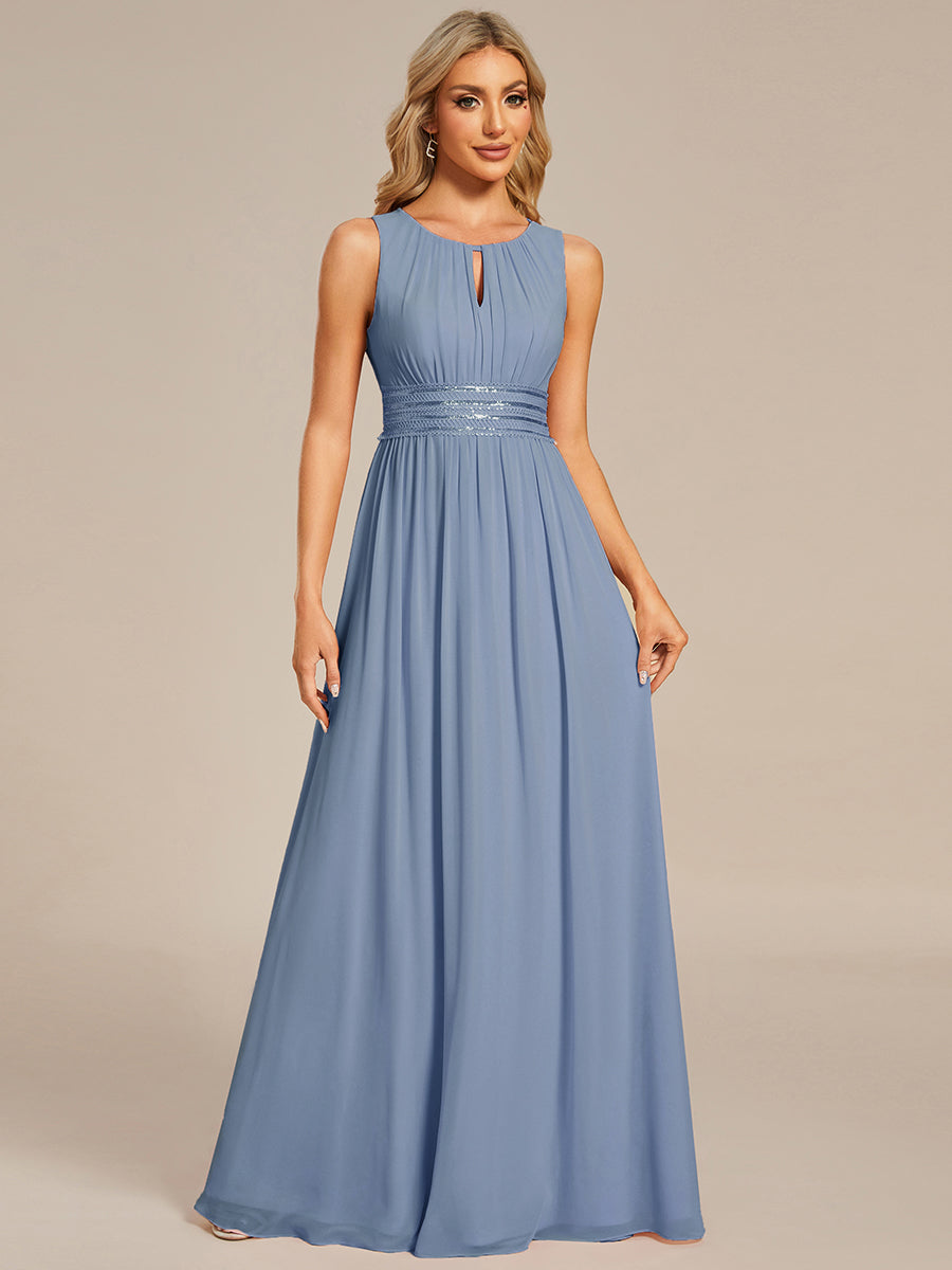 ever KALIA|Hollow Out Sleeveless Maxi Wedding Guest Dress