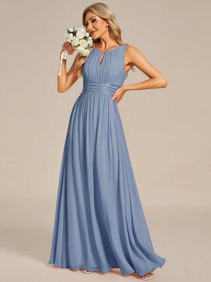 ever KALIA|Hollow Out Sleeveless Maxi Wedding Guest Dress
