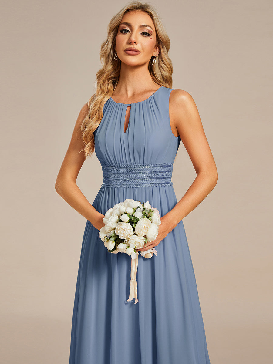 ever KALIA|Hollow Out Sleeveless Maxi Wedding Guest Dress