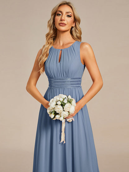 ever KALIA|Hollow Out Sleeveless Maxi Wedding Guest Dress