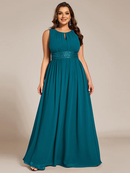 ever KALIA|Hollow Out Sleeveless Maxi Wedding Guest Dress