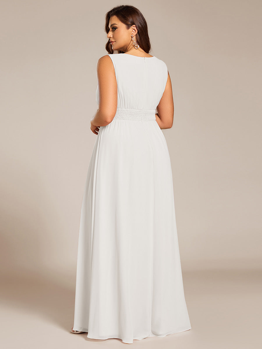 ever KALIA|Hollow Out Sleeveless Maxi Wedding Guest Dress