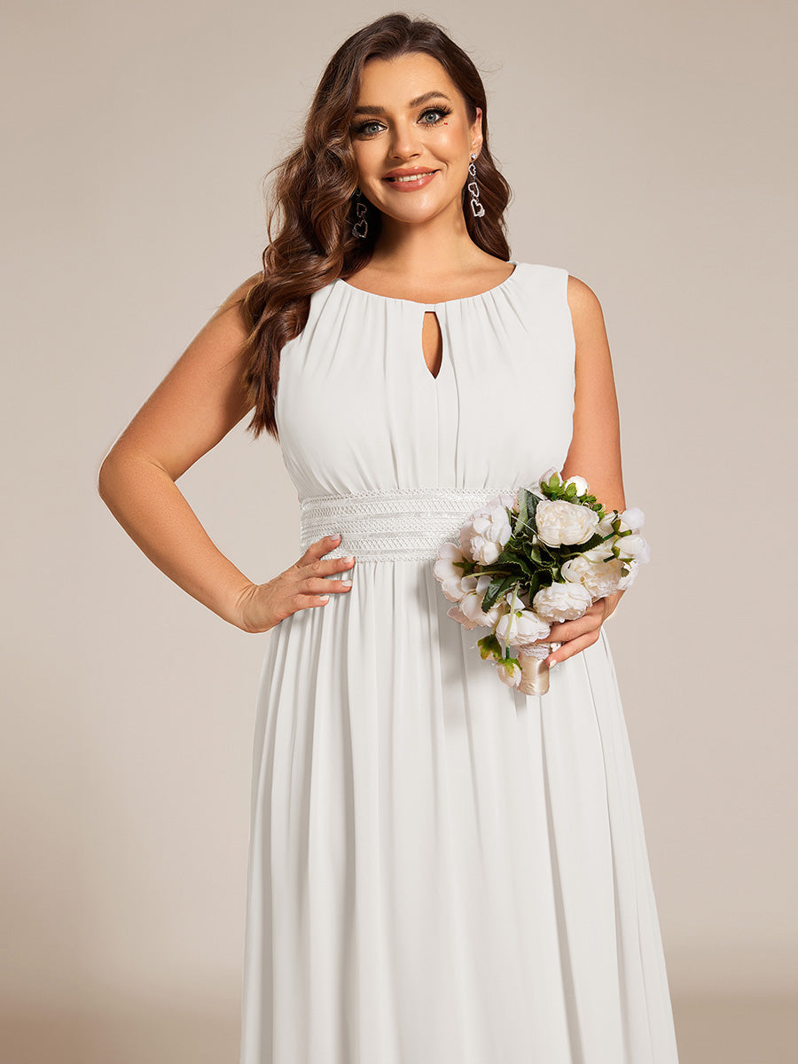 ever KALIA|Hollow Out Sleeveless Maxi Wedding Guest Dress