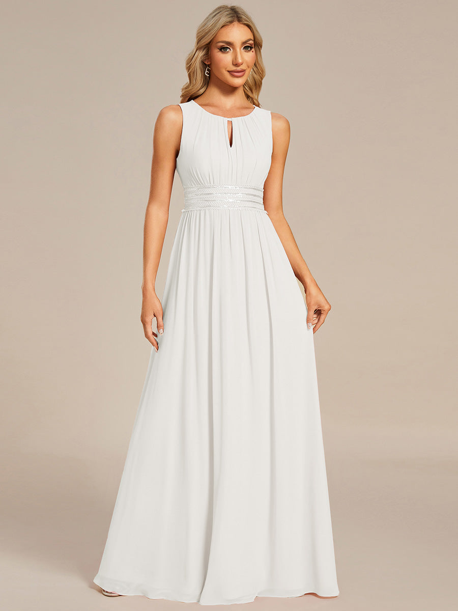 ever KALIA|Hollow Out Sleeveless Maxi Wedding Guest Dress
