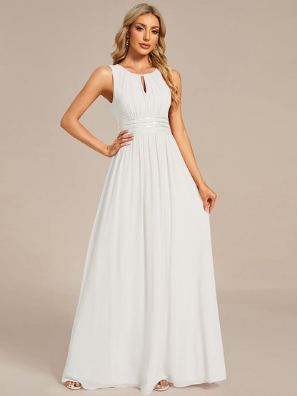 ever KALIA|Hollow Out Sleeveless Maxi Wedding Guest Dress