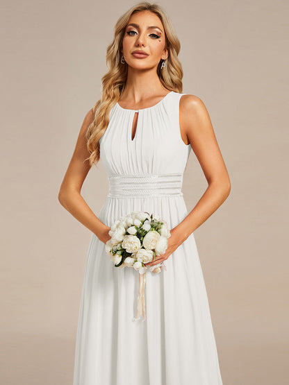 ever KALIA|Hollow Out Sleeveless Maxi Wedding Guest Dress