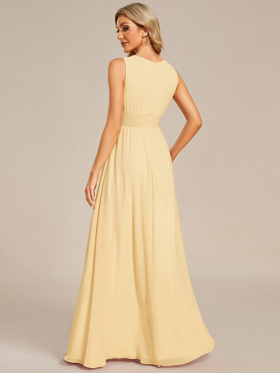 ever KALIA|Hollow Out Sleeveless Maxi Wedding Guest Dress