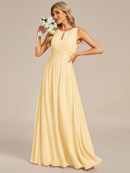 ever KALIA|Hollow Out Sleeveless Maxi Wedding Guest Dress
