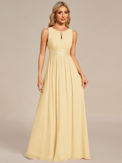 ever KALIA|Hollow Out Sleeveless Maxi Wedding Guest Dress