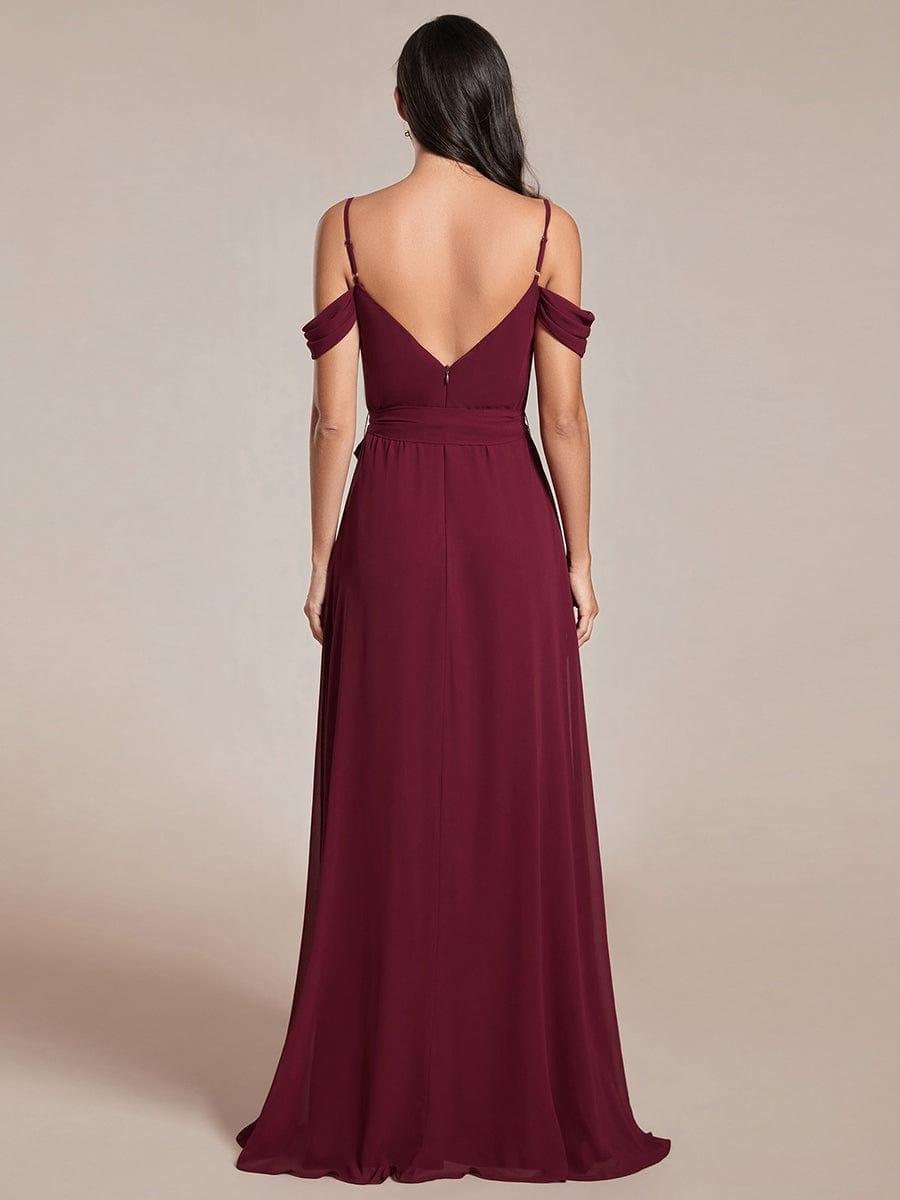 ever ADA|Sweetheart Neckline Cold Shoulder Chiffon Bridesmaid Dress