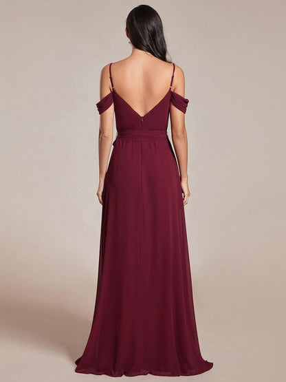 ever ADA|Sweetheart Neckline Cold Shoulder Chiffon Bridesmaid Dress