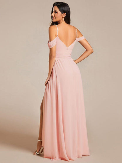 ever ADA|Sweetheart Neckline Cold Shoulder Chiffon Bridesmaid Dress