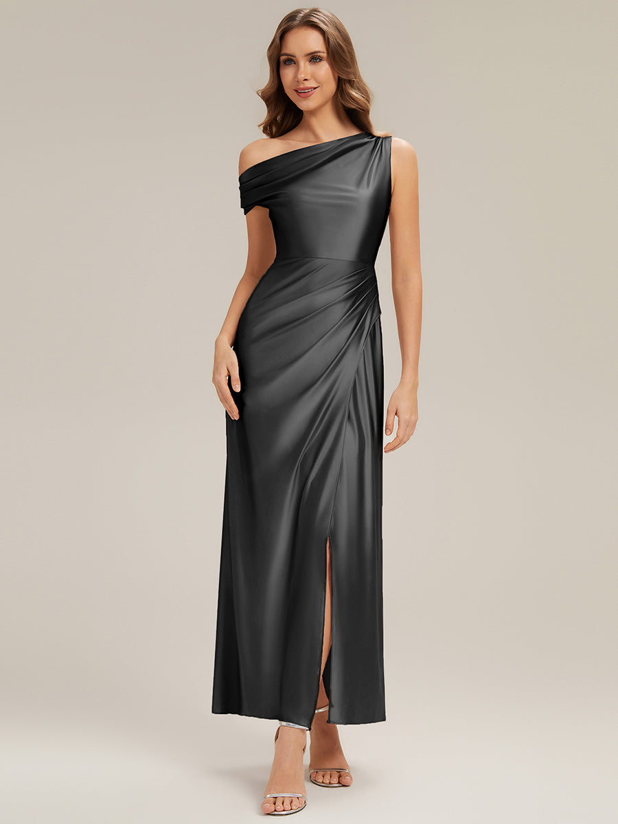 ever OPAL|Satin Drop Shoulder Sleeve Bridesmaid Dress
