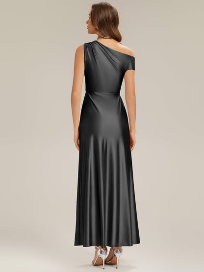 ever OPAL|Satin Drop Shoulder Sleeve Bridesmaid Dress