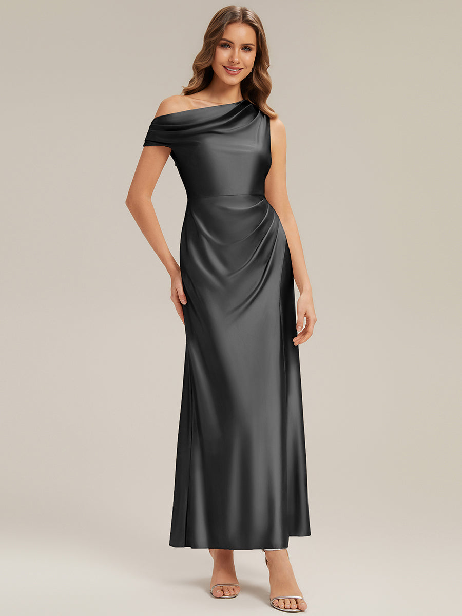 ever OPAL|Satin Drop Shoulder Sleeve Bridesmaid Dress
