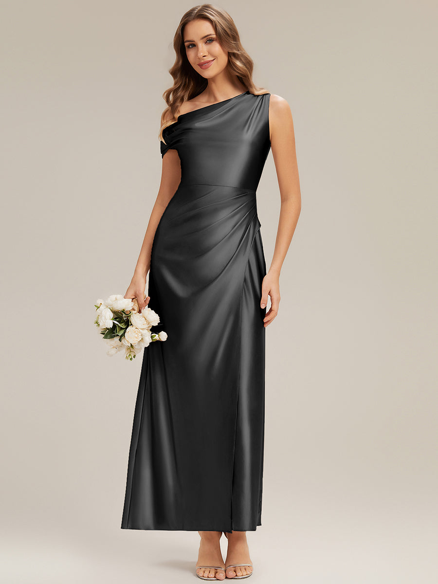 ever OPAL|Satin Drop Shoulder Sleeve Bridesmaid Dress
