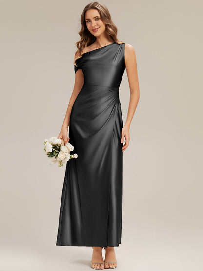 ever OPAL|Satin Drop Shoulder Sleeve Bridesmaid Dress