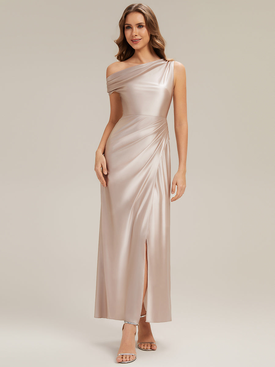 ever OPAL|Satin Drop Shoulder Sleeve Bridesmaid Dress