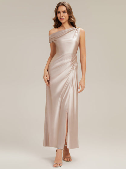 ever OPAL|Satin Drop Shoulder Sleeve Bridesmaid Dress