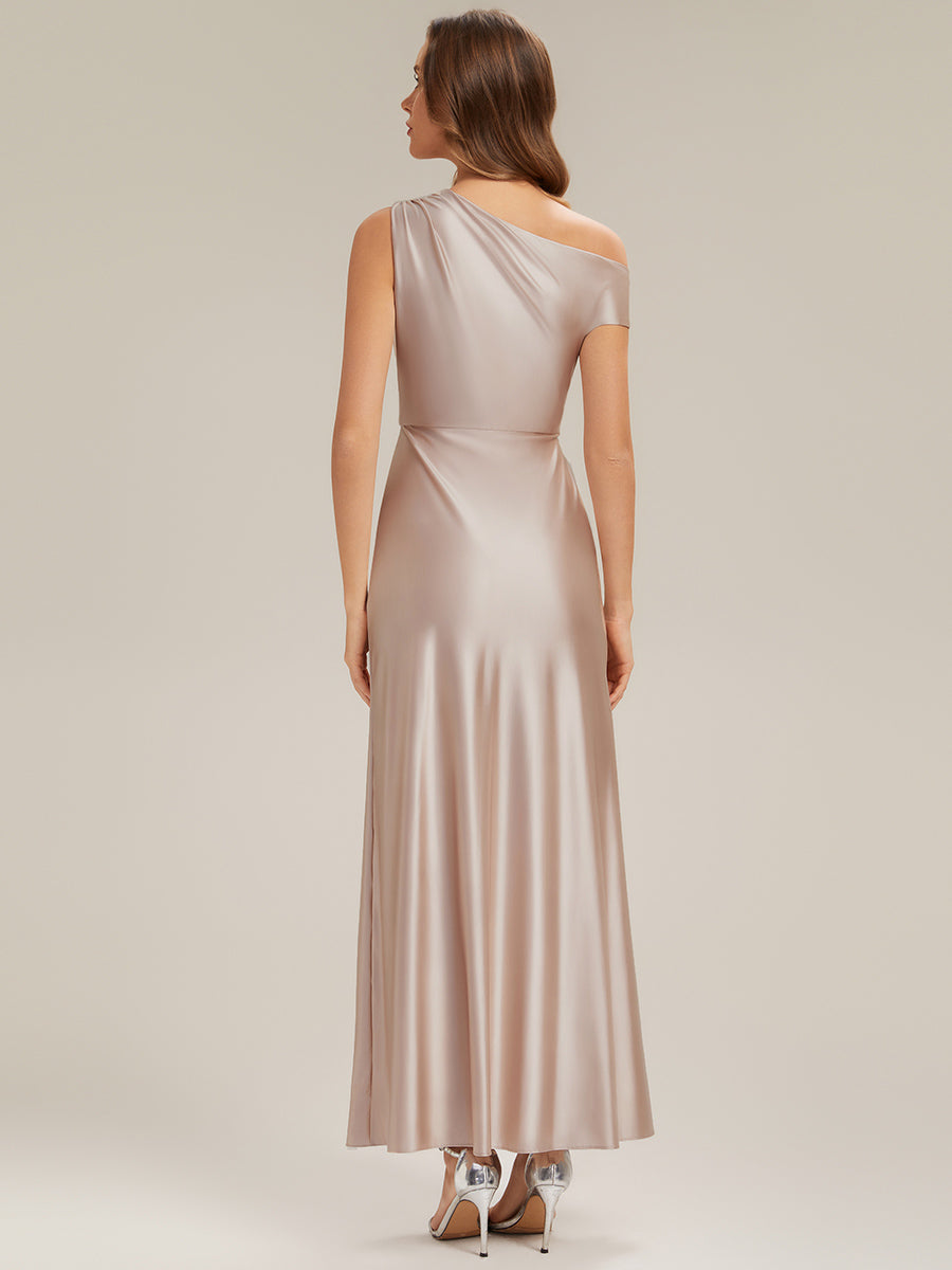ever OPAL|Satin Drop Shoulder Sleeve Bridesmaid Dress