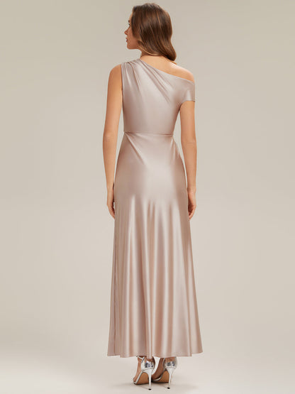 ever OPAL|Satin Drop Shoulder Sleeve Bridesmaid Dress