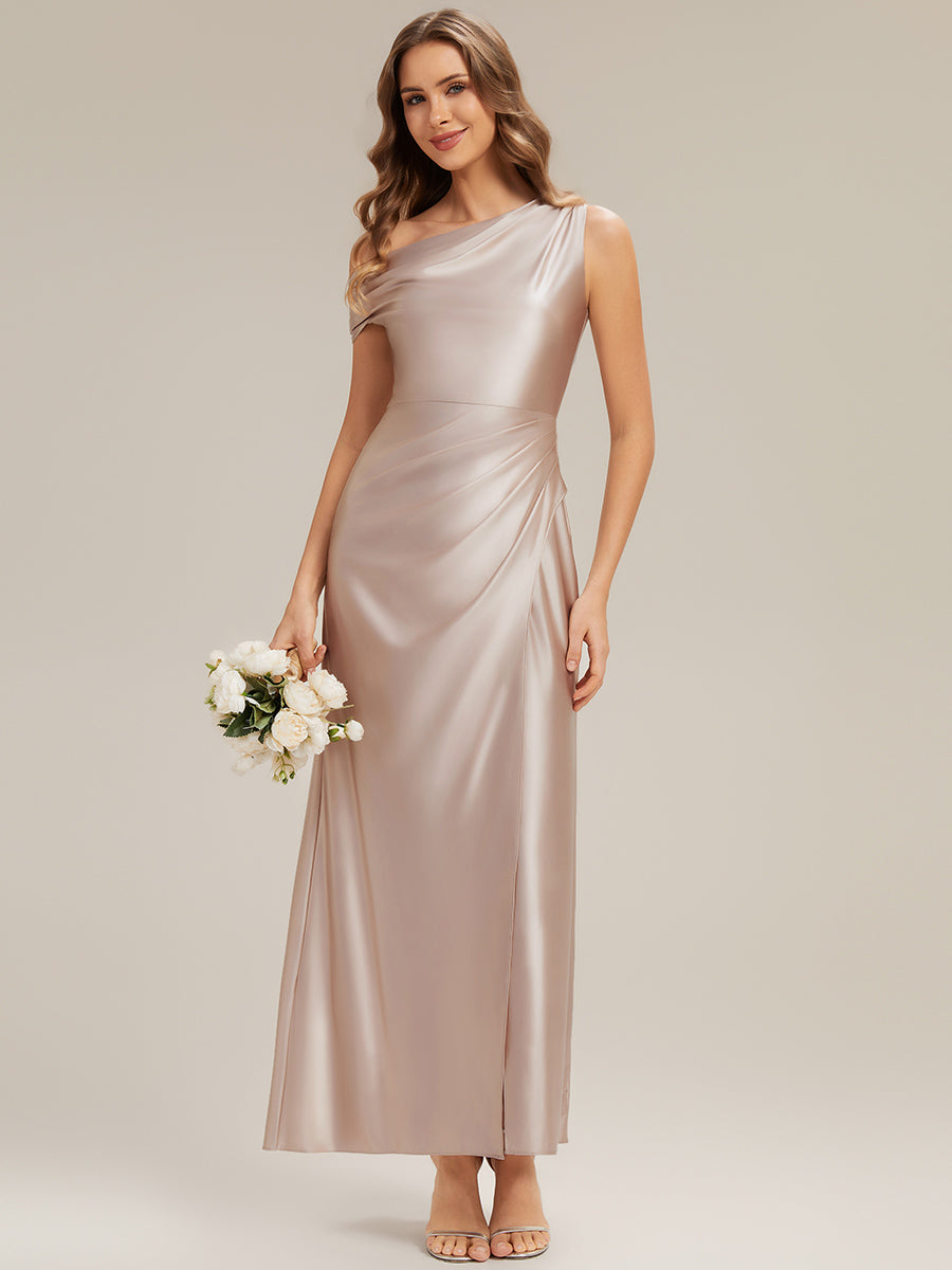 ever OPAL|Satin Drop Shoulder Sleeve Bridesmaid Dress