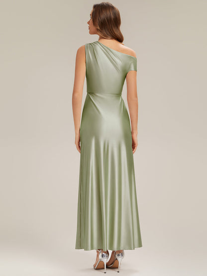 ever OPAL|Satin Drop Shoulder Sleeve Bridesmaid Dress
