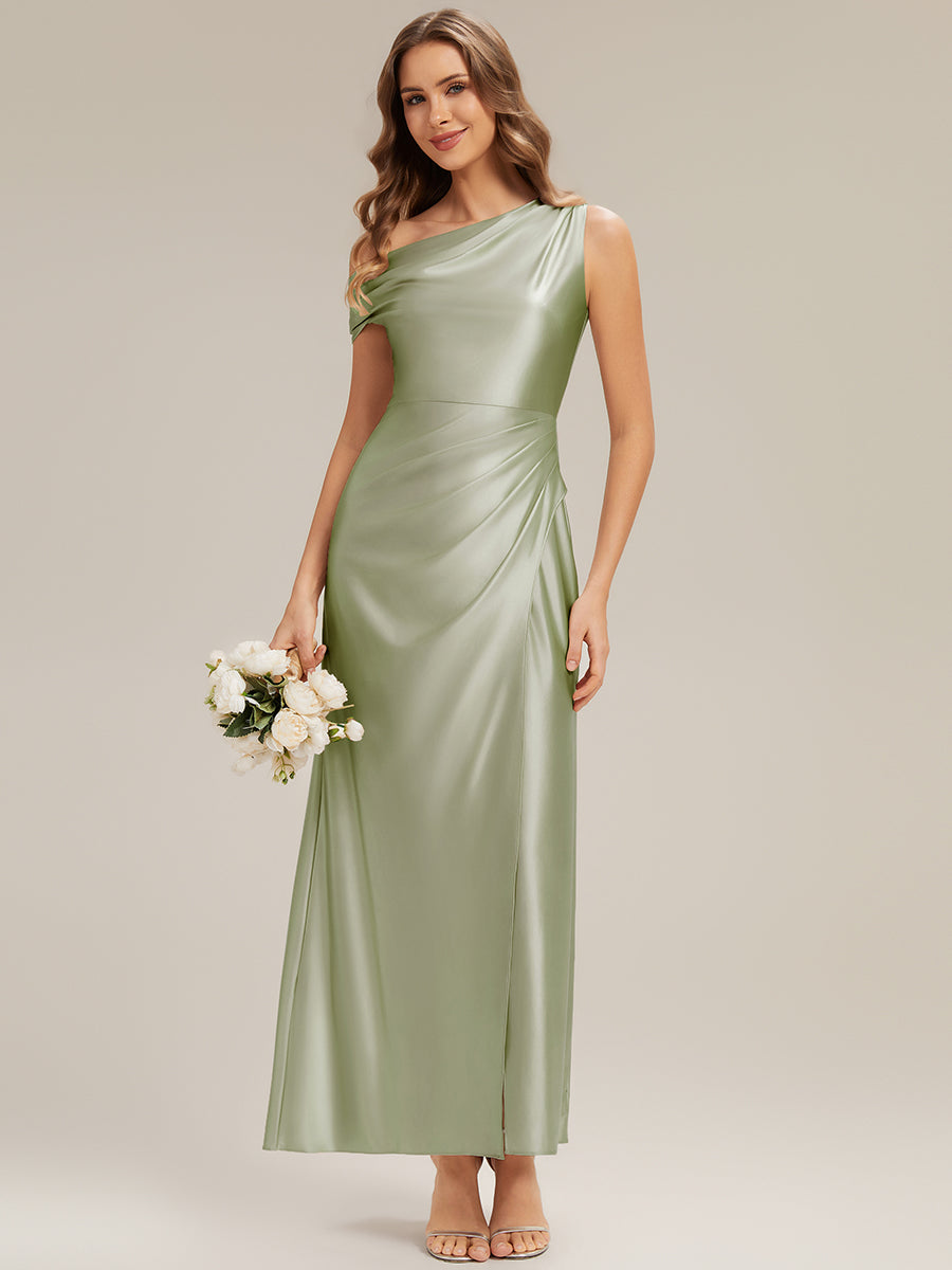 ever OPAL|Satin Drop Shoulder Sleeve Bridesmaid Dress