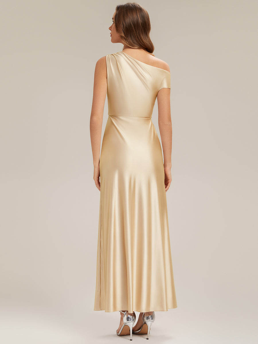 ever OPAL|Satin Drop Shoulder Sleeve Bridesmaid Dress