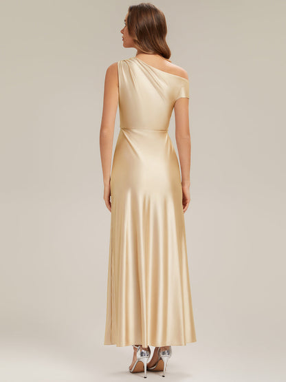 ever OPAL|Satin Drop Shoulder Sleeve Bridesmaid Dress