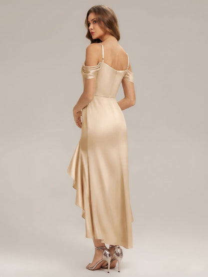 ever BREE|Satin Spaghetti strap Sleeve Mermaid Bridesmaid Dress