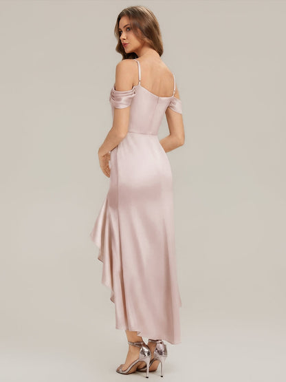 ever BREE|Satin Spaghetti strap Sleeve Mermaid Bridesmaid Dress