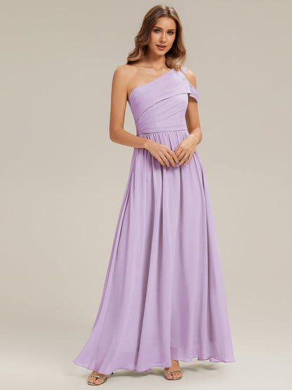 ever CHACE|Cut-Out Detail Chiffon Sleeveless Bridesmaid Dress