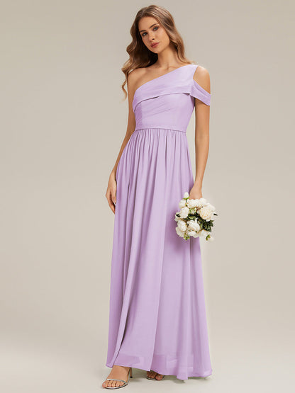 ever CHACE|Cut-Out Detail Chiffon Sleeveless Bridesmaid Dress