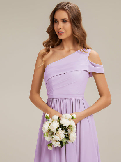 ever CHACE|Cut-Out Detail Chiffon Sleeveless Bridesmaid Dress