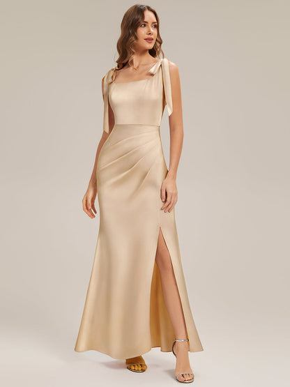 ever LUNA|Mermaid Maxi Satin Sleeveless Bridesmaid Dress