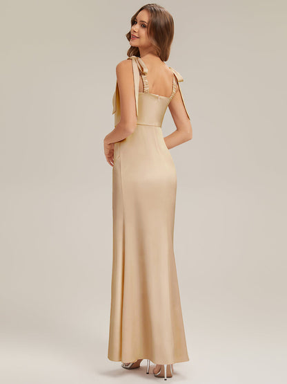 ever LUNA|Mermaid Maxi Satin Sleeveless Bridesmaid Dress