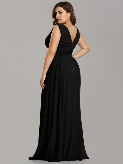 ever HUSH|Chiffon Empire Waist Sleeveless Pleated Bridesmaid Dress