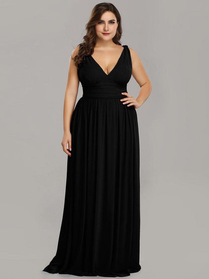 ever HUSH|Chiffon Empire Waist Sleeveless Pleated Bridesmaid Dress