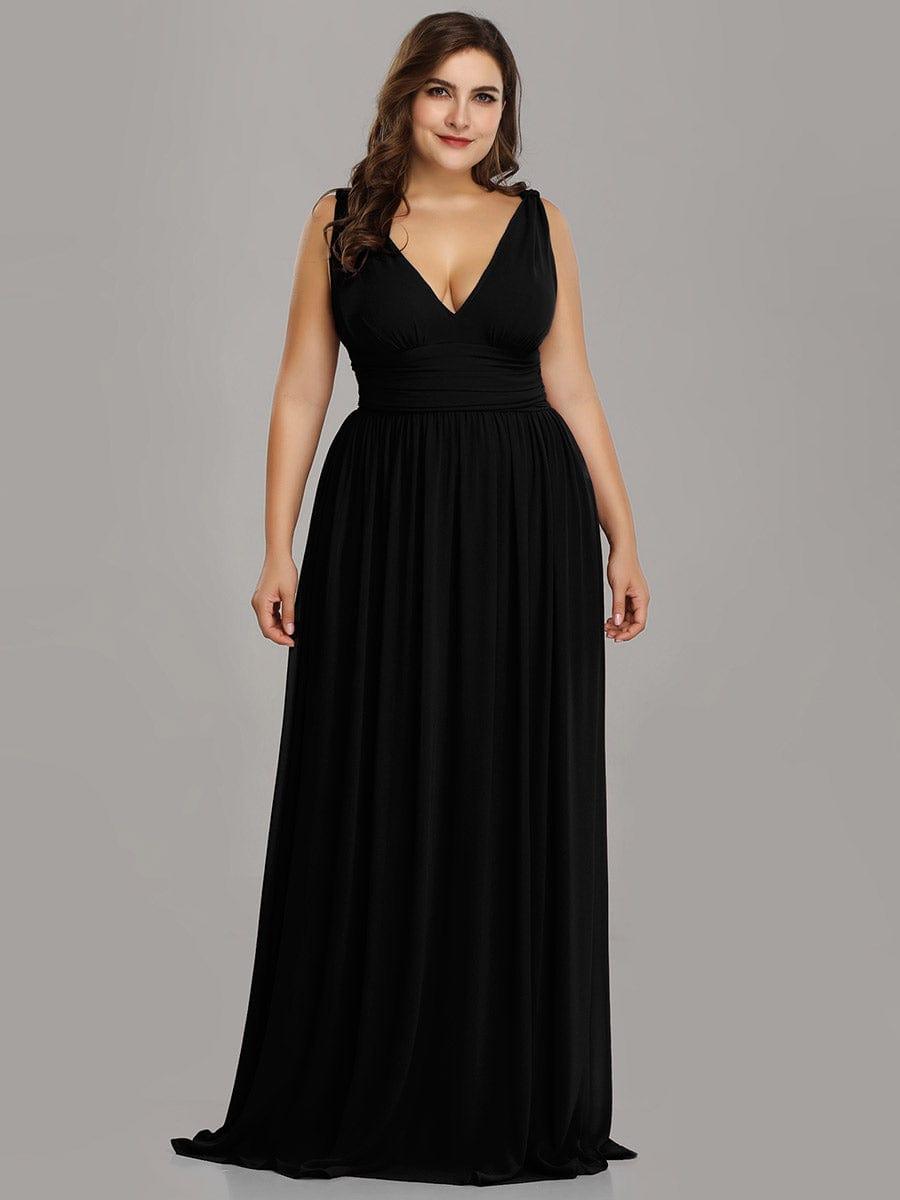 ever HUSH|Chiffon Empire Waist Sleeveless Pleated Bridesmaid Dress