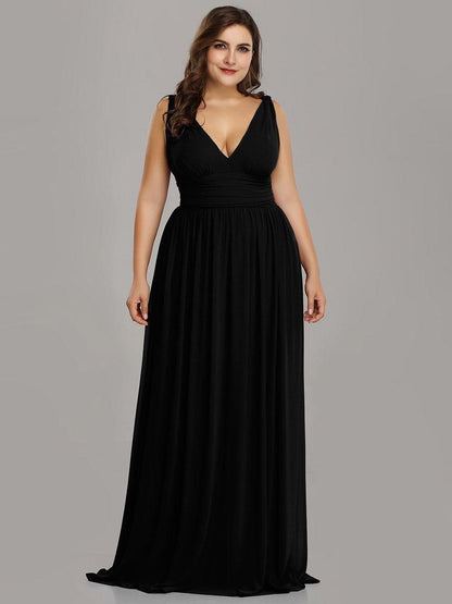 ever HUSH|Chiffon Empire Waist Sleeveless Pleated Bridesmaid Dress