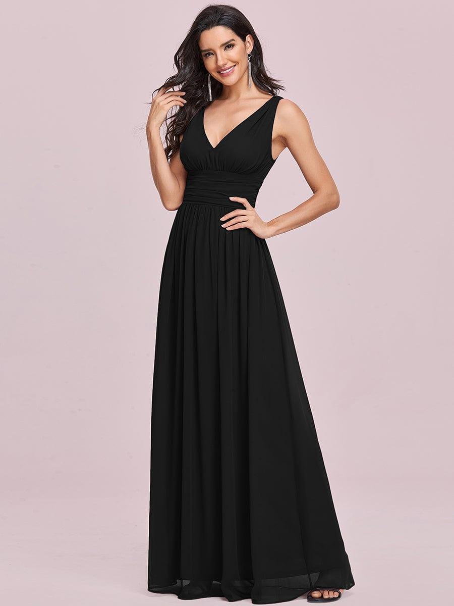 ever HUSH|Chiffon Empire Waist Sleeveless Pleated Bridesmaid Dress