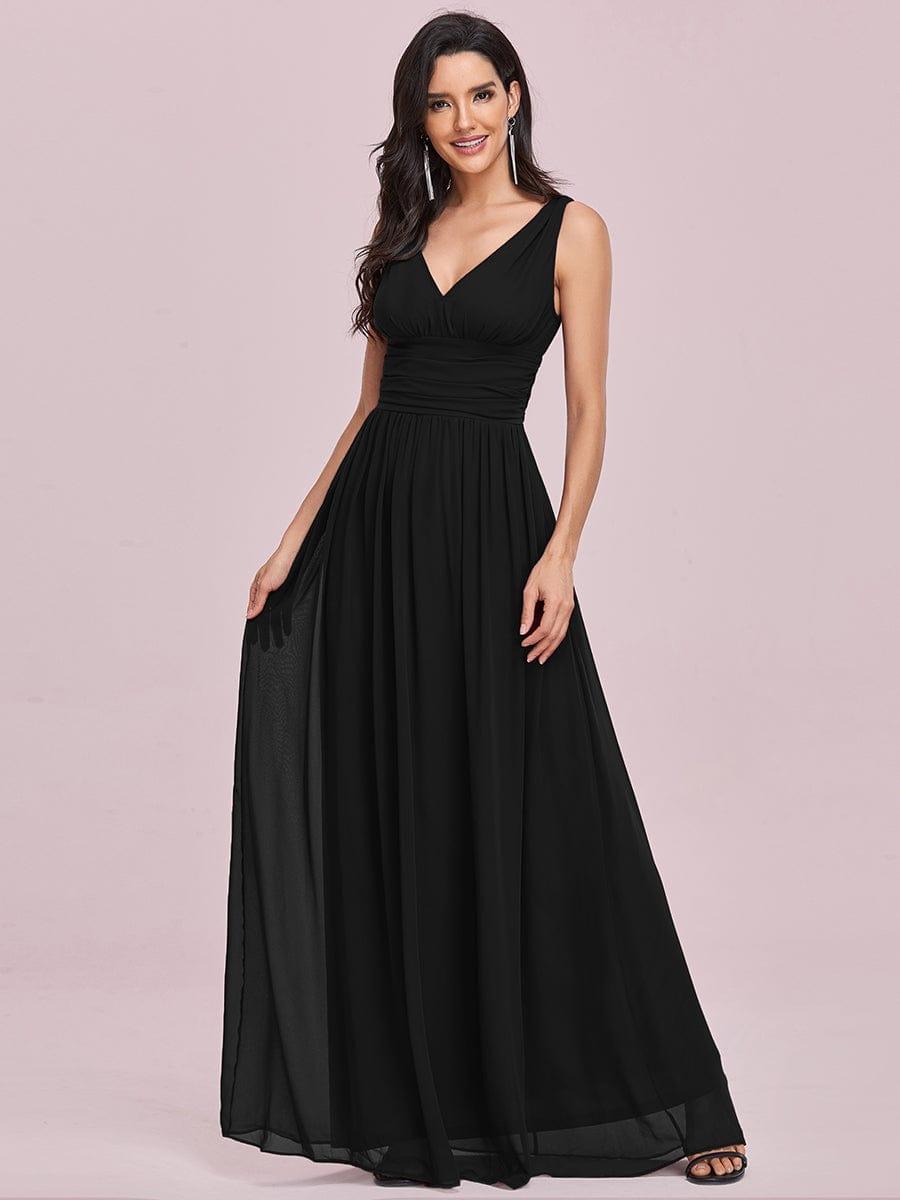 ever HUSH|Chiffon Empire Waist Sleeveless Pleated Bridesmaid Dress